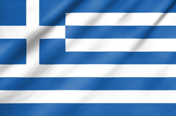 Fabric Flag of Greece