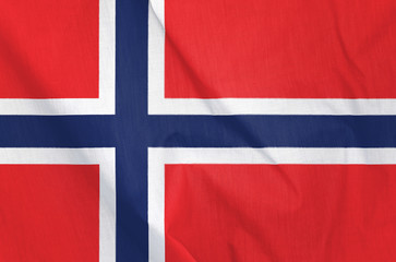 Fototapeta premium Fabric Flag of Norway