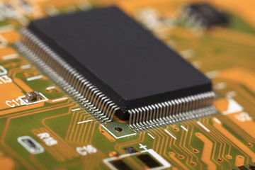 Printed Circuit Board with electrical components