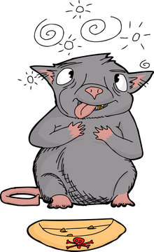 recommend clip art: Poisoned Rat