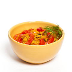 Roasted Yellow and Red Bell Pepper Spread
