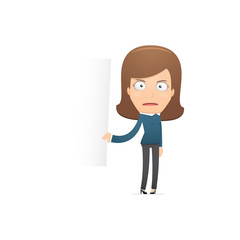 Girl manager, suitable for use in dialogs with other characters.