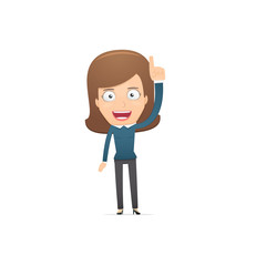 Girl manager, suitable for use in dialogs with other characters.