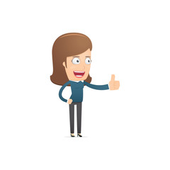 Girl manager, suitable for use in dialogs with other characters.