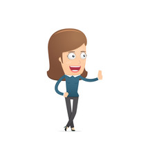 Girl manager, suitable for use in dialogs with other characters.