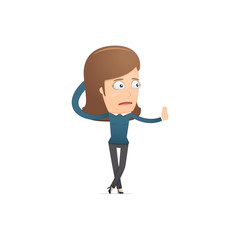 Girl manager, suitable for use in dialogs with other characters.