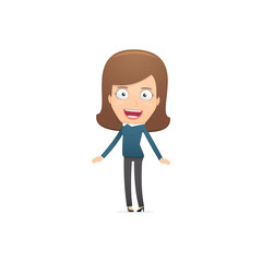 Girl manager, suitable for use in dialogues with other