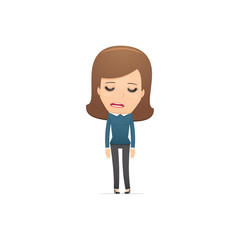 Girl manager, suitable for use in dialogues with other