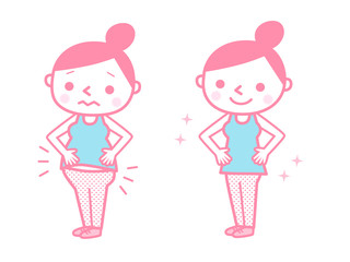 ダイエットイメージ（ピンク）