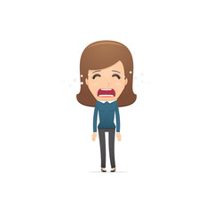 Girl manager, suitable for use in dialogues with other