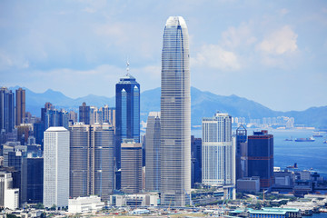 Fototapeta na wymiar Skyline Hongkongu
