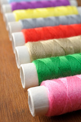 Many spools of thread