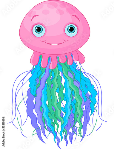 "Cute Jellyfish" Stock image and royalty-free vector files on Fotolia
