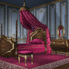 Barokowa sypialnia