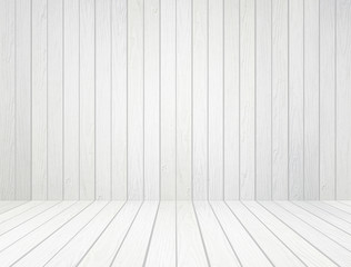 white wood wall and wood floor background