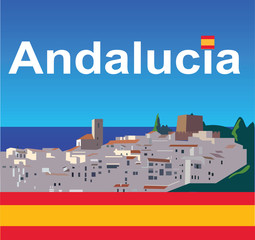 andalucia with flag