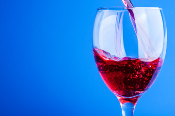 Red wine glass