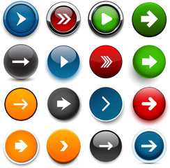 Round color arrow icons.