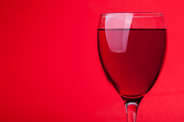 Red wine pouring