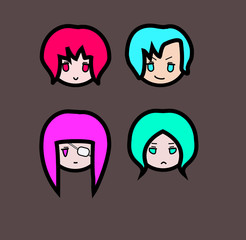 Simple characters set