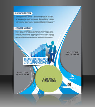 Vector business brochure, flyer, magazine cover