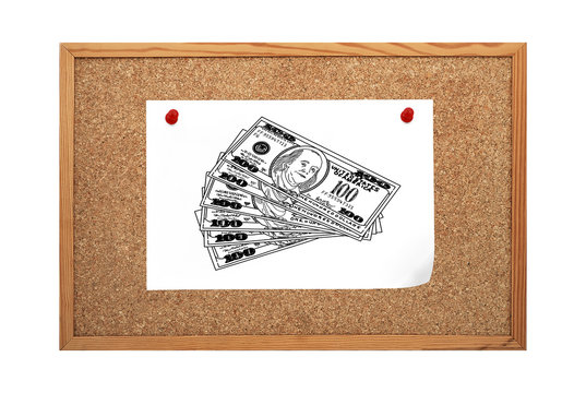 doolar clip to cork board