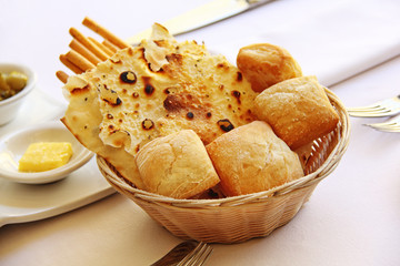 Appetizers on table