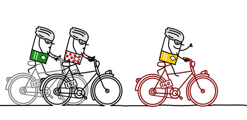 cyclists & Tour de France - obrazy, fototapety, plakaty