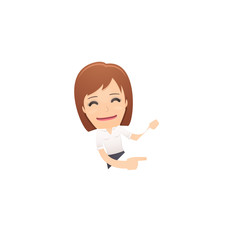 Girl manager, suitable for use in dialogs with other characters.