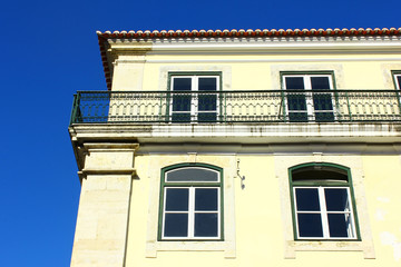 Detail of a building at Lisbon, Portugal