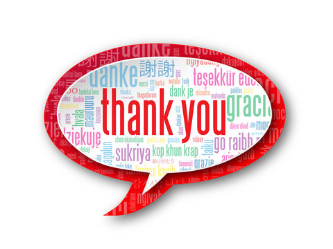 "THANK YOU" Tag Cloud (thanks gratitude appreciation greetings)