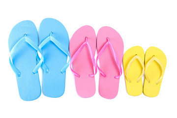 flip flops isolated on white