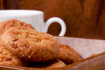 Cookies with caramel filling