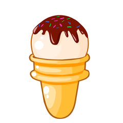 Chocolate ice cream cone