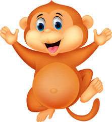 Cute monkey cartoon
