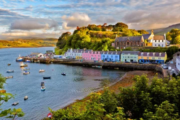 Foto op Canvas view on Portree, Isle of Skye, Scotland © Nataliya Hora