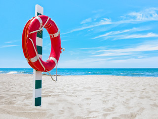 Salvagente sulla spiaggia