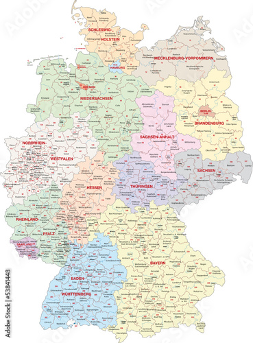 "Deutschland, Wahlkreise Bundestagswahl 2013" Stockfotos und