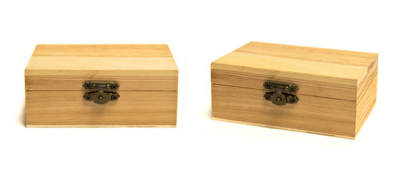 Closed wood boxes