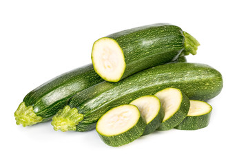 Zucchini with sliced