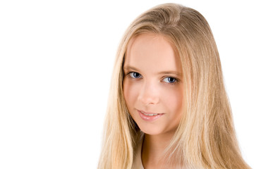 Naklejka premium Girl's portrait