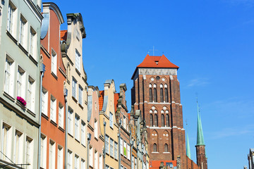 St. Mary's Church in old town of Gdansk, Poland