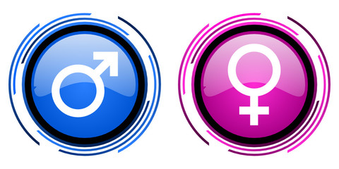 male female gender icons