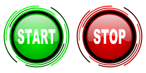 start stop icons