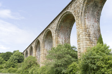 View of Cefn viaduct in North Wales UK