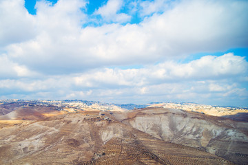 View of Jerusalem from the Judean Desert