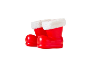 Weihnachtsmannstiefel, freigestellt