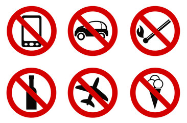forbidden stop sign icon