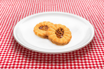 Cookies on plate