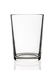 Empty glass isolated on white background